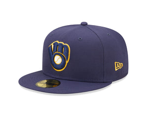 Șapcă New Era 59Fifty Authentic Performance Milwaukee Brewers Fixă Mov