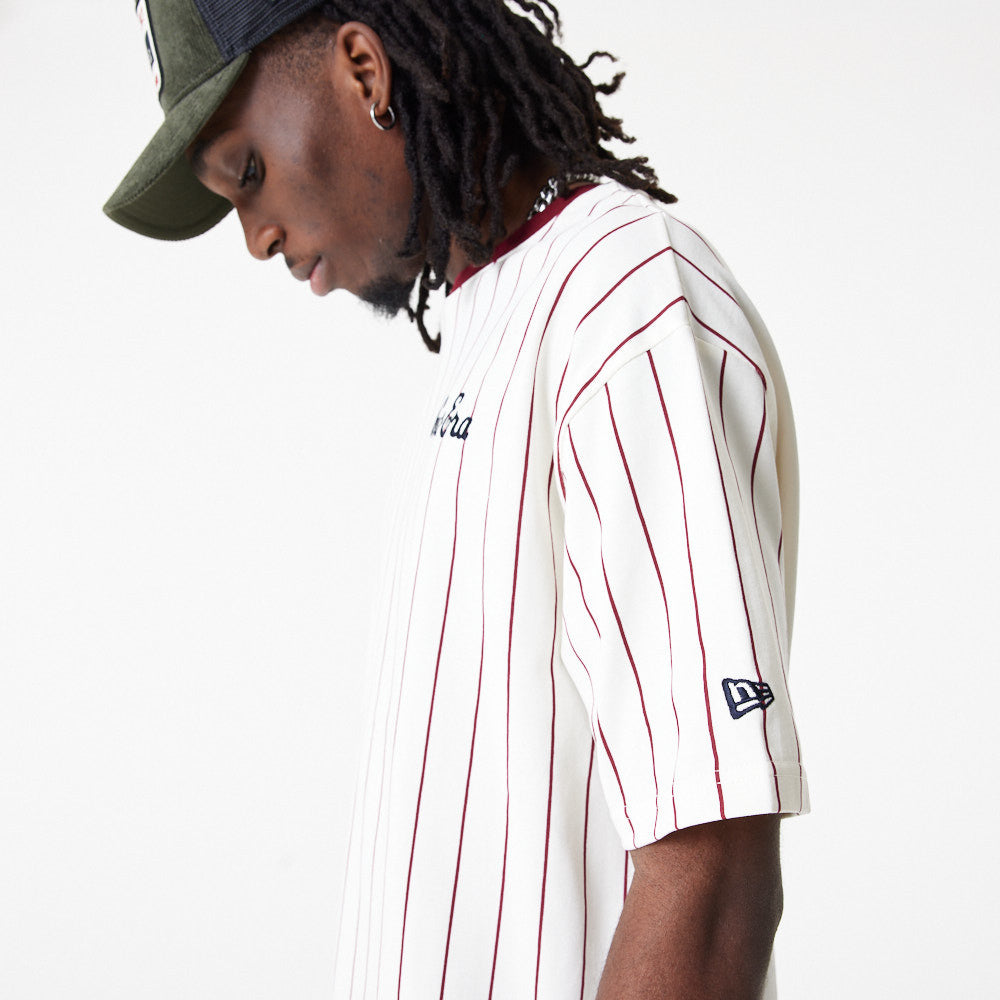 NEW ERA TRICOU NE PINSTRIPE OS NONE 60416429 ✓ ALB