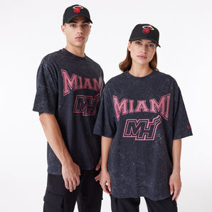 Tricou New Era Nba Washed Os Tee Miahea Blk