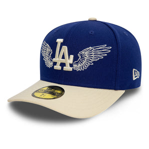 Șapcă New Era 59Fifty Team Wings La Dodgers Fixă Albastră