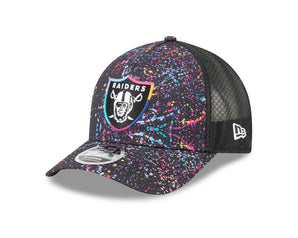 Șapcă New Era 9FORTY M Crown A-frame Trucker Las Vegas Raiders Reglabilă Neagră