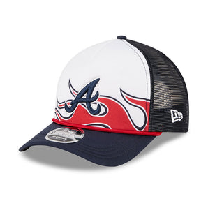 Șapcă New Era 9FORTY M Crown A-frame MLB25 Bristol Atlanta Braves Reglabilă Albă