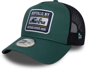Șapcă New Era 9FORTY A-frame Trucker NE Patch Reglabilă Verde