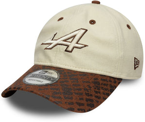 Șapcă New Era 9TWENTY Alpine Racing Reglabilă Albă