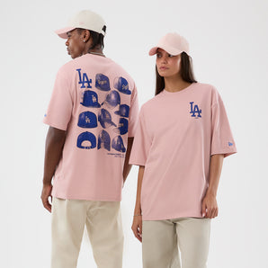 Tricou New Era MLB Cap Graphic Oversize Los Angeles Dodgers Roz