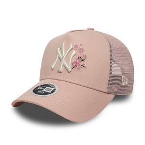 Sapca New Era Womens Floral Trucker New York Yankees