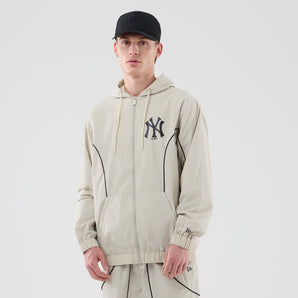 Geacă New Era Mlb Piping Track Ny Yankees Bej