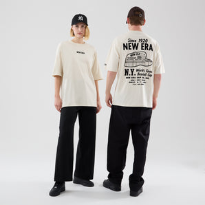 Tricou New Era Cap Graphic Oversized Bej