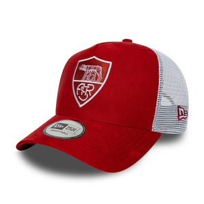 Șapcă New Era 9Forty Trucker Faux Suede E-Frame As Roma Reglabilă Roșie