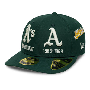 Șapcă New Era 59Fifty Img Mlb All Over Embroidery Pin Crown Oakland Athletics Fixă Verde