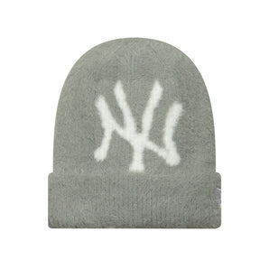 Căciulă New Era Women Fluffy Mohair Beanie Ny Yankees Gri