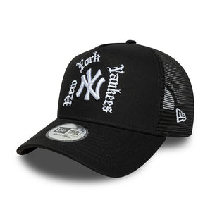 Șapcă New Era 9Forty Trucker Wordmark Ny Yankees Reglabilă Neagră