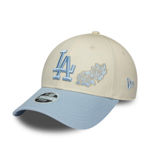 Șapcă Women's Floral 9FORTY Los Angeles Dodgers Reglabilă Albă