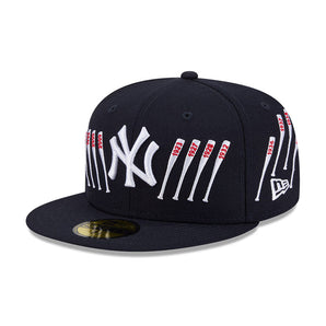 Șapcă New Era 59Fifty Side Logo 19 Ny Yankees Fixă Albastră