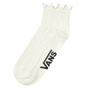 Șosete Vans Rufflen Low Crew Albe