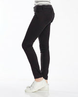 Pantaloni skinny negri Vans cu talie mid-rise