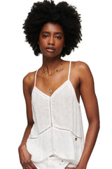 Top alb Superdry Tanktop