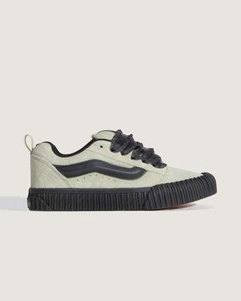 VGeneration light grey suede and black leather sneakers with chunky sole and oversized Sidestripe detail.