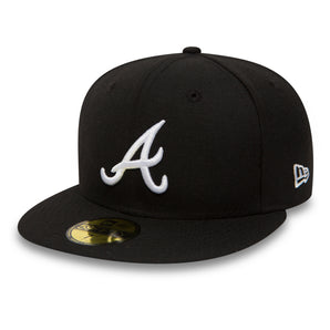 ACCESORII BARBATI NEW ERA Sapca 59Fifty Mlb Basic Atlanta Braves Negru - vgeneration.ro