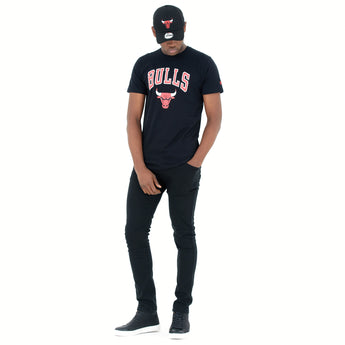 IMBRACAMINTE BARBATI NEW ERA Tricou Team Logo Tee Chicago Bulls Blk Negru - vgeneration.ro