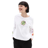 bluza alba cu maneci lungi