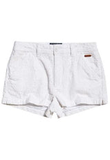 IMBRACAMINTE FEMEI SUPERDRY Pantaloni Scurti Broderie Chino Short Alb - vgeneration.ro