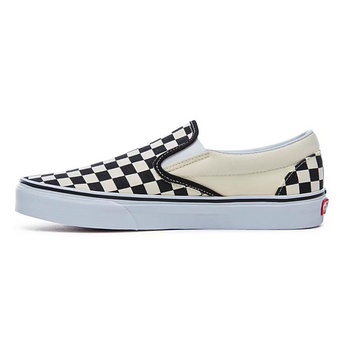 INCALTAMINTE FEMEI, BARBATI VANS Tenisi Classic Slip-On Checkerboard Alb-Negru - vgeneration.ro