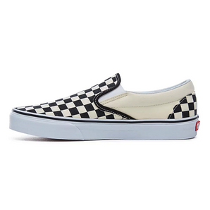 INCALTAMINTE FEMEI, BARBATI VANS Tenisi Classic Slip-On Checkerboard Alb-Negru - vgeneration.ro