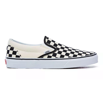INCALTAMINTE FEMEI, BARBATI VANS Tenisi Classic Slip-On Checkerboard Alb-Negru - vgeneration.ro