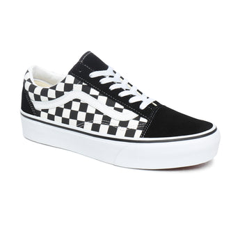 Tenisi Old Skool Checkerboard Platform VANS - imagine laterala