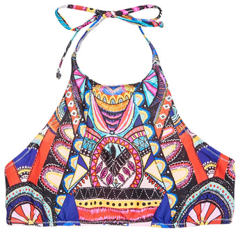 FEMEI SUPERDRY Articol De Plaja Neon Tribal Bikini Top Multicolor - vgeneration.ro