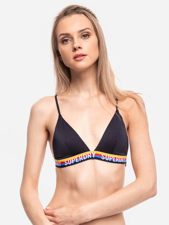 IMBRACAMINTE FEMEI SUPERDRY Sutien Plaja Sydeny Fixed Tri Bikini Albastru - vgeneration.ro