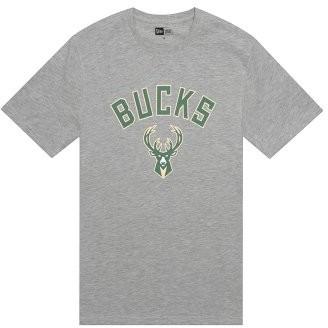 IMBRACAMINTE BARBATI NEW ERA Tricou Team Logo Tee Milwaukee Bucks Gri - vgeneration.ro