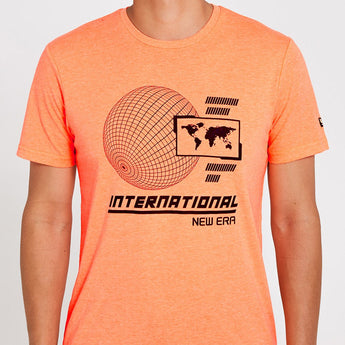 tricou portocaliu new era