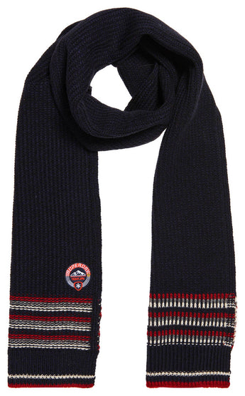 ACCESORII BARBATI SUPERDRY Fular Woodruff Scarf Albastru - vgeneration.ro