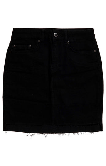 fusta de blugi neagra