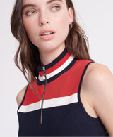 IMBRACAMINTE FEMEI SUPERDRY Rochie Mini Edit Zip Knit Albastru - vgeneration.ro
