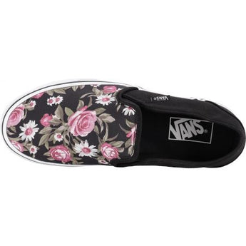 INCALTAMINTE FEMEI VANS Tenisi Asher Floral Print Negru - vgeneration.ro