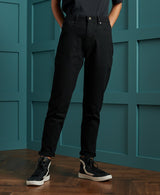 Pantaloni Blug High Slim Taper Negru-PANTALONI-SUPERDRY--Vgeneration.ro