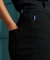 Pantaloni Blug High Slim Taper Negru-PANTALONI-SUPERDRY--Vgeneration.ro