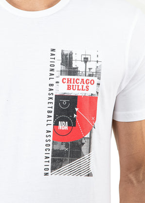 Tricou Nba  Chicago Bulls Alb