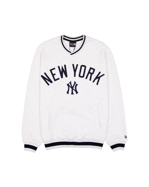 Bluză New Era Varsity V-Neck Crew Ny Yankees Gri