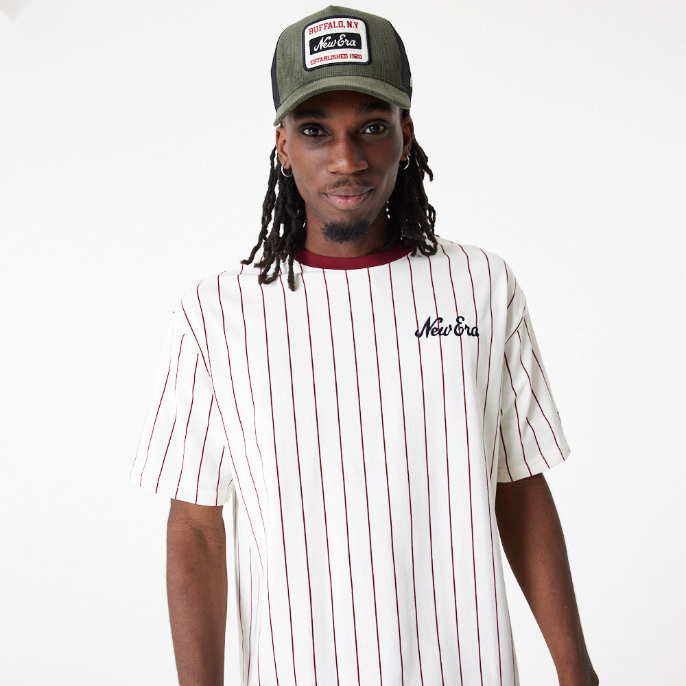 NEW ERA TRICOU NE PINSTRIPE OS NONE 60416429 ✓ ALB