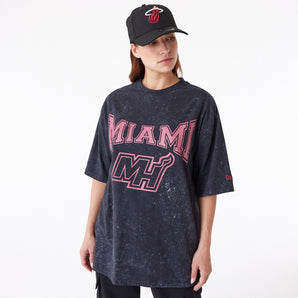 Tricou New Era Nba Washed Os Tee Miahea Blk