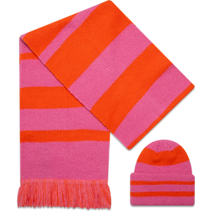 Set Caciula Cu Esarfa Newera Stripe Scarf Beanie Set