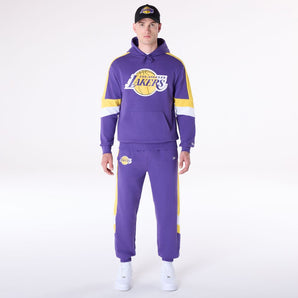 Hanorac Colour Block Os Hoodie Loslak Trp Hoodie Los Angeles Lakers New Era