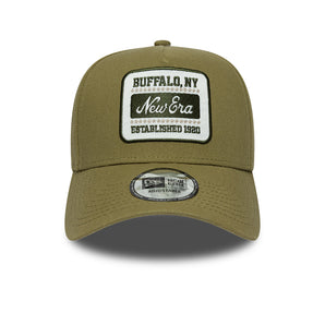 Sapca New Era Oval Patch Linen E-Frame Reglabilă Verde