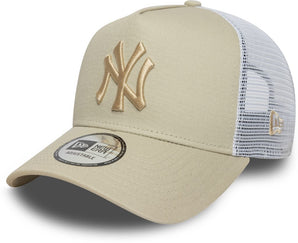 Șapcă New Era 9FORTY A-frame Trucker New York Yankees Reglabilă Bej