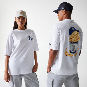 Tricou Mlb Food Grphc Os Tee Neyyan Whi Tshirt Ss New York Yankees Newera