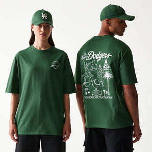 Tricou MLB Baseball Graphic Oversize Los Angeles Dodgers